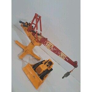 2 Shinsei Mini Power Die Cast 1:68 Hitachi Power Reach Crane & Bulldozer